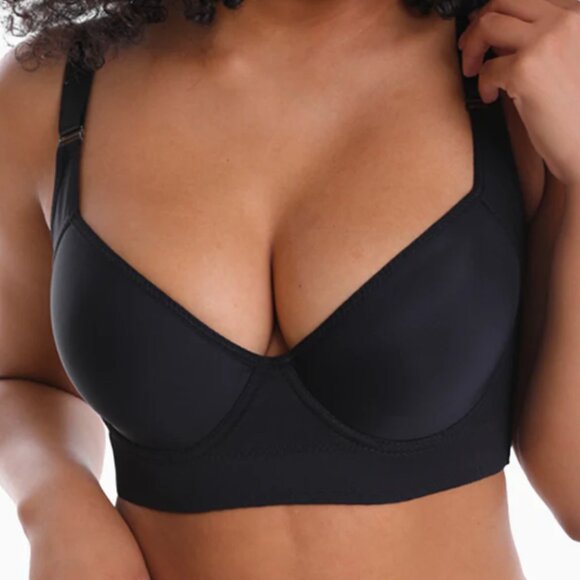 Shapedly Back Smoothing Shaping Bra - 42 / G / Black - Picture 1 of 5